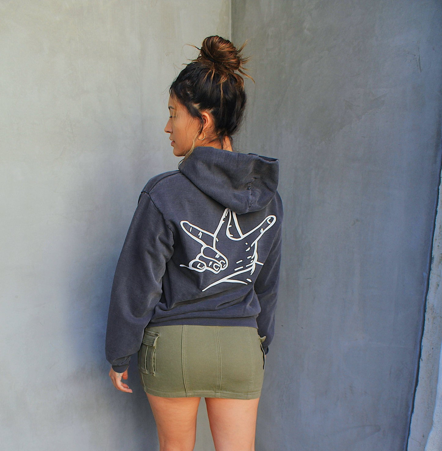 Dolphin Blue Hands Hoodie